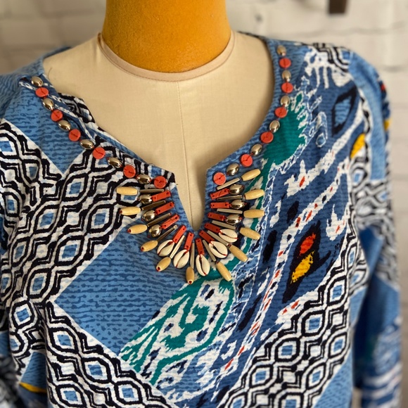Ruby Rd. Tops - Plus size 2X Ruby Rd blue multi color top